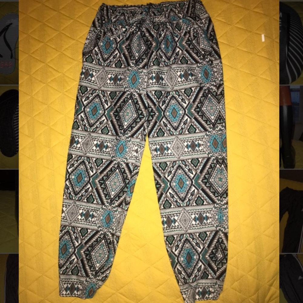 Dressy Aztec joggers